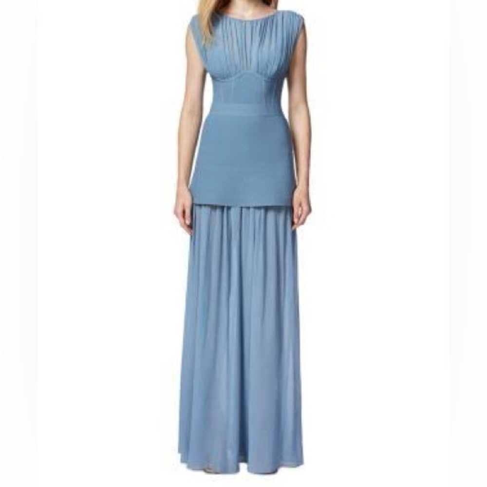 Herve Leger Light Blue Maxi Dress